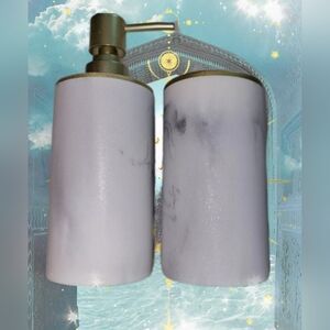 Sunday Citizen New In Box Bath Set Faux Marble with Gold Trim OS